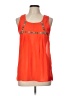 On Twelfth 100% Polyester Orange Sleeveless Blouse Size L - photo 1