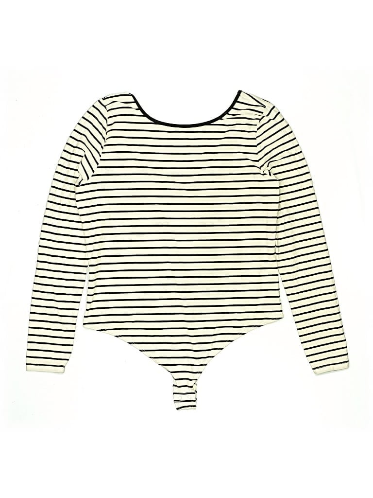 Pre-owned On 34th Long Sleeve Top Ivory Boatneck Tops