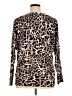 Veronica M. Animal Print Brown Long Sleeve Blouse Size XL - photo 2