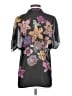 CAbi 100% Polyester Floral Gray Short Sleeve Blouse Size S - photo 2