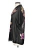 CAbi 100% Polyester Floral Gray Short Sleeve Blouse Size S - photo 5
