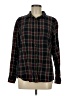 L.L.Bean 100% Cotton Plaid Black Long Sleeve Button-Down Shirt Size M - photo 1