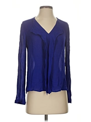 Antonio Melani Long Sleeve Silk Top (view 1)