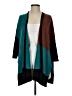 Chico's Color Block Teal Cardigan Size XXS - XS - photo 1