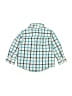 Gymboree 100% Cotton Plaid Teal Long Sleeve Button-Down Shirt Size 18-24 mo - photo 2