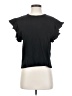 Zara Black Short Sleeve Top Size S - photo 1