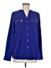 Calvin Klein 100% Polyester Blue Long Sleeve Blouse Size M - photo 1