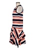 MICHAEL Michael Kors Stripes Orange Casual Dress Size M - photo 5