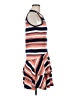 MICHAEL Michael Kors Stripes Orange Casual Dress Size M - photo 4