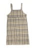 Beautees Plaid Tan Dress Size 12 - photo 2