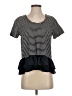 J.Crew 100% Polyester Black Short Sleeve Top Size S - photo 1