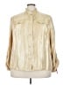 Ruby Rd. Metallic Gold 3/4 Sleeve Button-Down Shirt Size 24W - photo 1