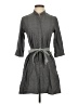 Epaulet Gray Casual Dress Size XS - photo 1