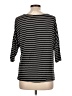 Ambrielle Stripes Black 3/4 Sleeve T-Shirt Size L - photo 2