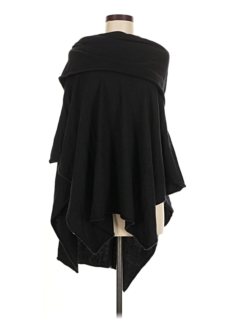 Pre-owned Assorted Brands Poncho In Black