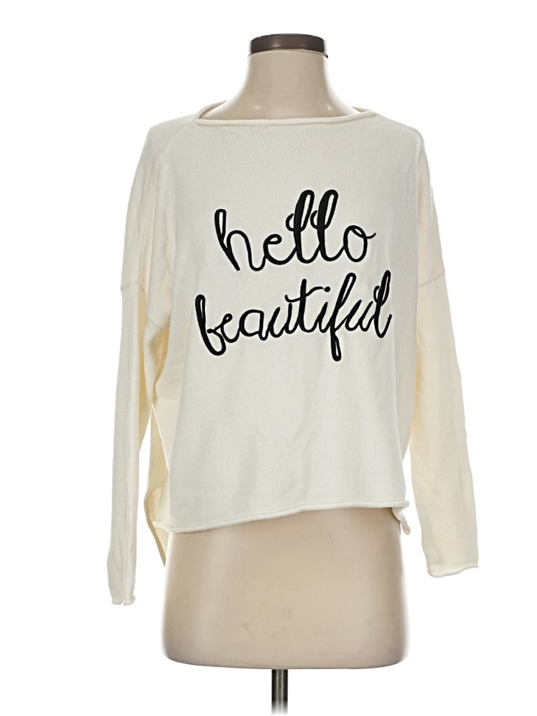 Pre-owned Gilli Pullover Sweater In White