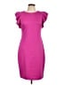 Andrew Marc Solid Pink Cocktail Dress Size 10 - photo 1