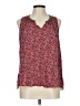 One September 100% Polyester Red Sleeveless Blouse Size L - photo 1