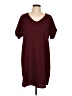 Neiman Marcus Solid Burgundy Casual Dress Size 10 - photo 1