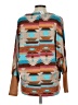 Bibi Print Brown Pullover Sweater Size L - photo 2