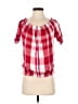 Assorted Brands 100% Viscose Red Short Sleeve Blouse Size S - photo 1