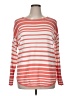 Lane Bryant Stripes Orange Pullover Sweater Size 14 - 16 Plus - photo 1