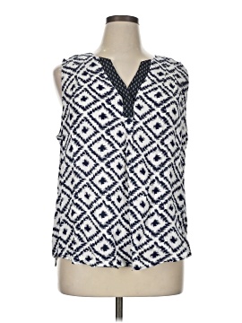 Skies Are Blue Sleeveless Blouse