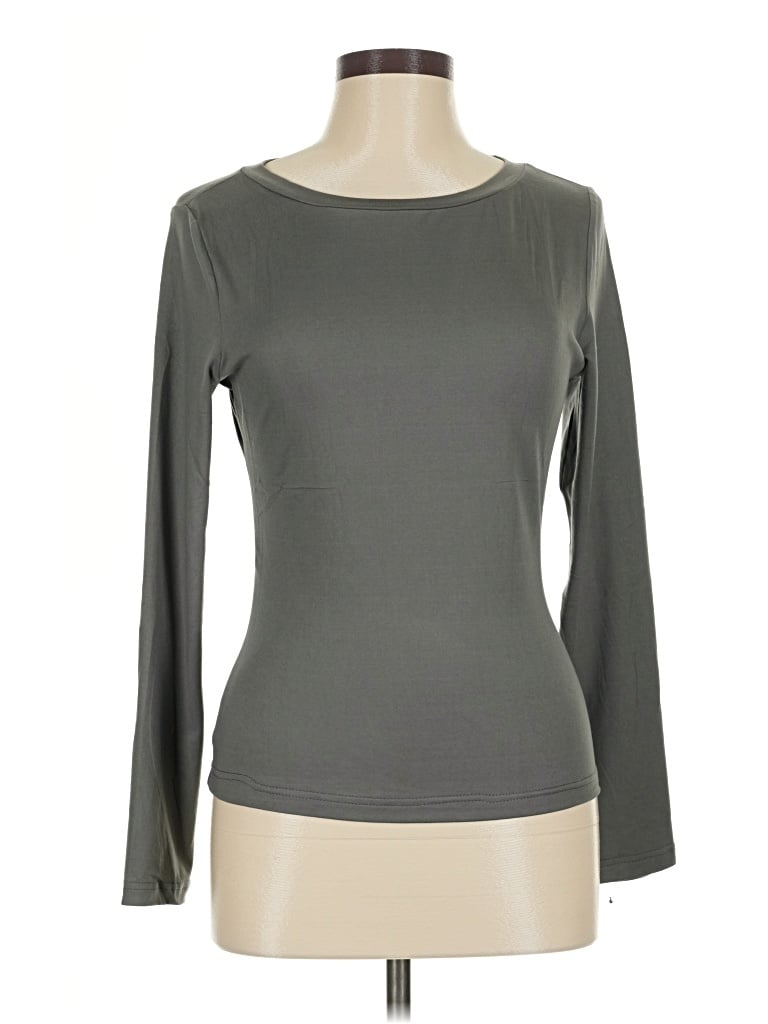 Pre-owned Ekouaer Long Sleeve T-shirt In Gray