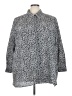Joan Rivers 100% Polyester Animal Print Gray 3/4 Sleeve Blouse Size 28 - photo 1