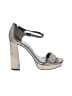 Pour La Victoire Metallic Silver Gray Sandals Size 6 - photo 1