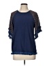 Unbranded Blue Short Sleeve Blouse Size L (estimated) - photo 1
