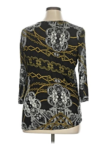 JLo by Jennifer Lopez 3/4 Sleeve Top (view 2)