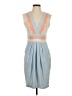 Eva Franco 100% Polyester Color Block Blue Cocktail Dress Size 4 - photo 1
