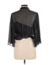 IRO Black Silver 3/4 Sleeve Blouse Size 36 - photo 2