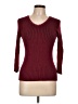 Andrea Jovine 100% Cotton Burgundy Pullover Sweater Size L - photo 1