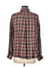 Mystree Plaid Brown Long Sleeve Button-Down Shirt Size M - photo 2