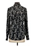 H&M 100% Polyester Polka Dots Black Long Sleeve Blouse Size 0 - photo 2