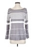 NY Collection 100% Acrylic Stripes Gray Pullover Sweater Size S - photo 1