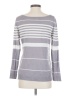 NY Collection 100% Acrylic Stripes Gray Pullover Sweater Size S - photo 2