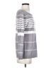 NY Collection 100% Acrylic Stripes Gray Pullover Sweater Size S - photo 4