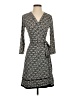 Max Studio 100% Polyester Print Black Casual Dress Size S - photo 1