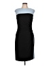Chaps Color Block Black Cocktail Dress Size L - photo 1