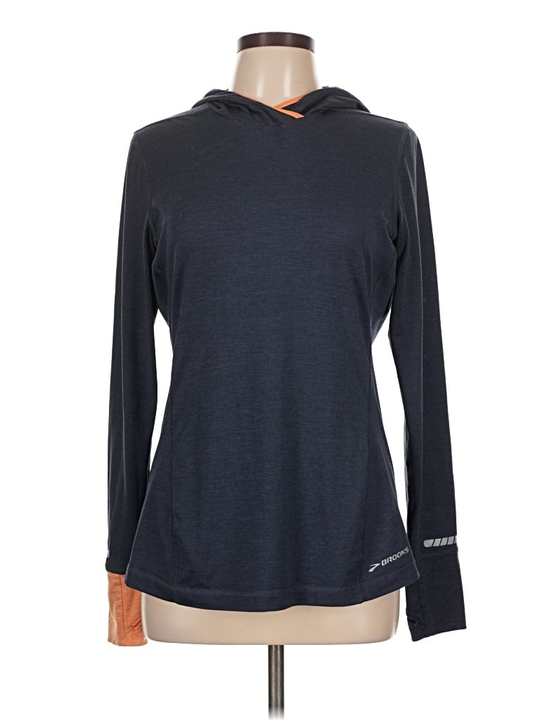 Pre-owned Brooks Long Sleeve T-shirt In Gray