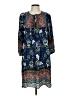 Assorted Brands Paisley Blue Casual Dress Size L - photo 1