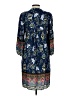Assorted Brands Paisley Blue Casual Dress Size L - photo 2