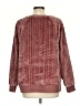 Cuddl Duds 100% Polyester Chevron-herringbone Burgundy Pullover Sweater Size L (petite) - photo 2