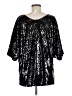 Rachel Zoe 100% Nylon Black 3/4 Sleeve Top Size M - photo 2