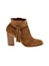 Crown Vintage Brown Tan Ankle Boots Size 8 - photo 1
