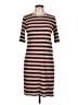 Stateside Stripes Brown Casual Dress Size L - photo 1
