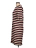 Stateside Stripes Brown Casual Dress Size L - photo 5